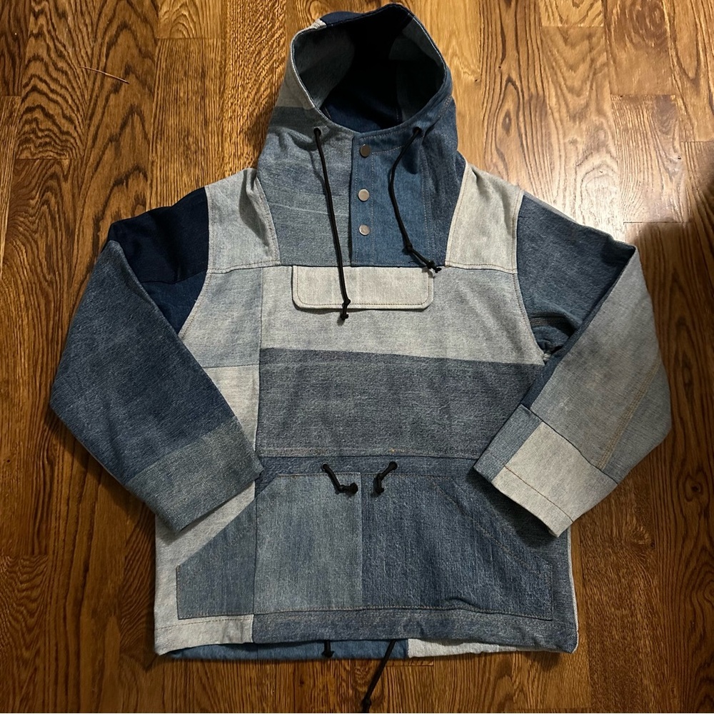 Mnml Denim Patchwork Pullover - image 1